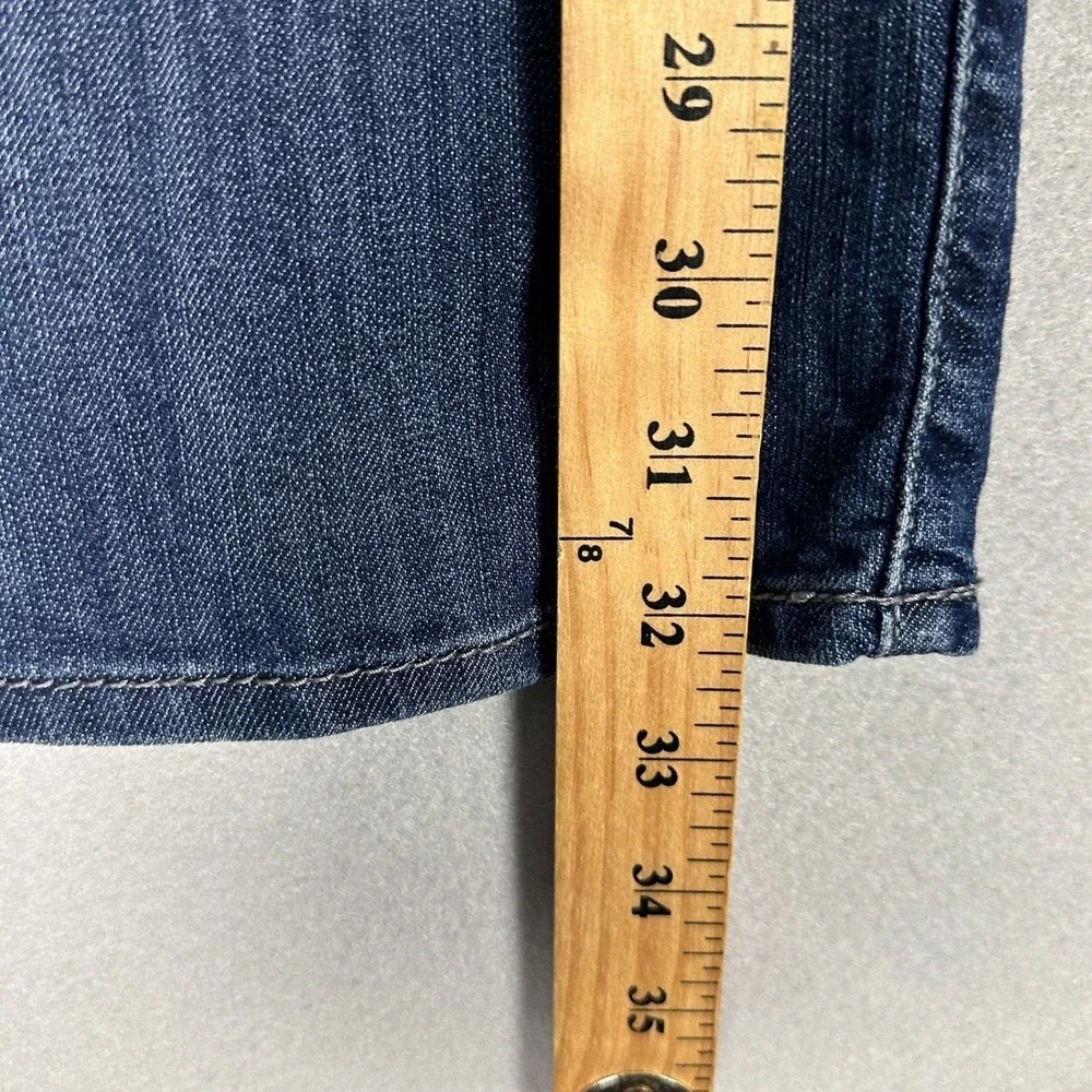 Mavi Jake Jeans Mens 34X32 Blue Slim Leg Regular Rise Tapered Fit Stretch Denim